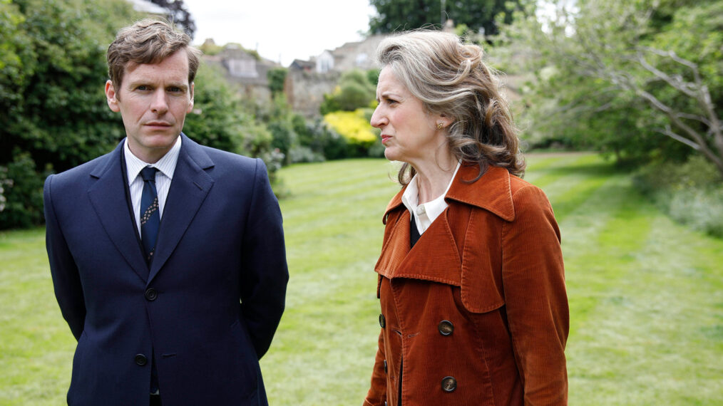 Shaun Evans and Abigail Thaw in 'Endeavour'