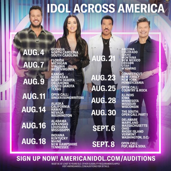 Luke Bryan, Katy Perry, Lionel Richie and Ryan Seacrest support 'Idol Across America'